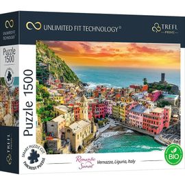 TREFL - Prime puzzle 1500 UFT- Romantikus naplemente: Vernazza, Liguria, Olaszország