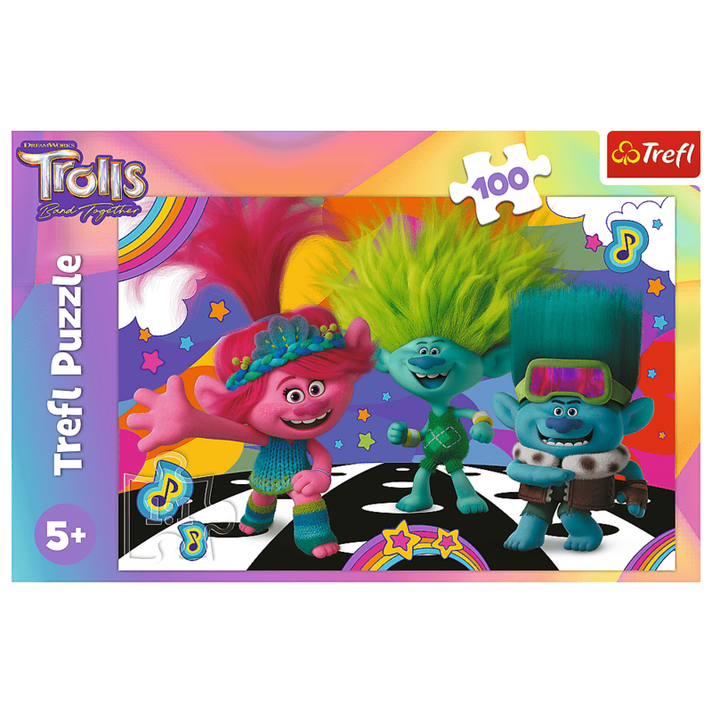 TREFL -  Puzzle 100 darab – Fun Trolls / Universal Trolls 3 (2023)