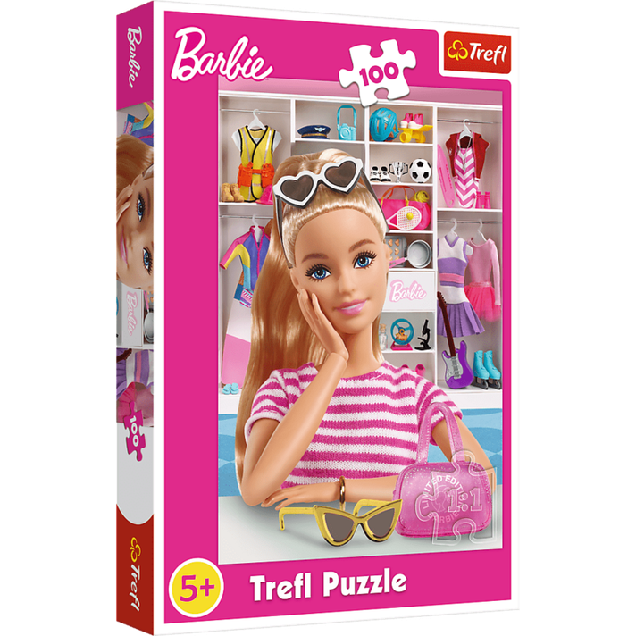 TREFL -  Puzzle 100 darab - Ismerje meg Barbie-t / Mattel, Barbie