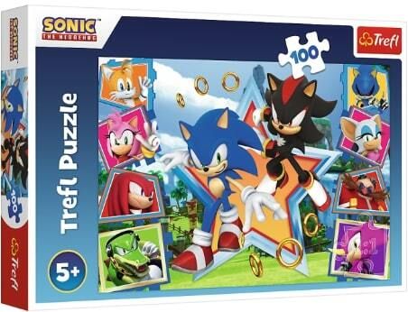 TREFL -  Puzzle 100 darab - Ismerje meg Sonic / SEGA Sonic The Headgehog