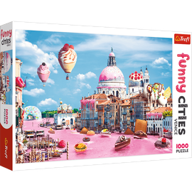 TREFL - Puzzle 1000 Crazy City - Édességek Velencében