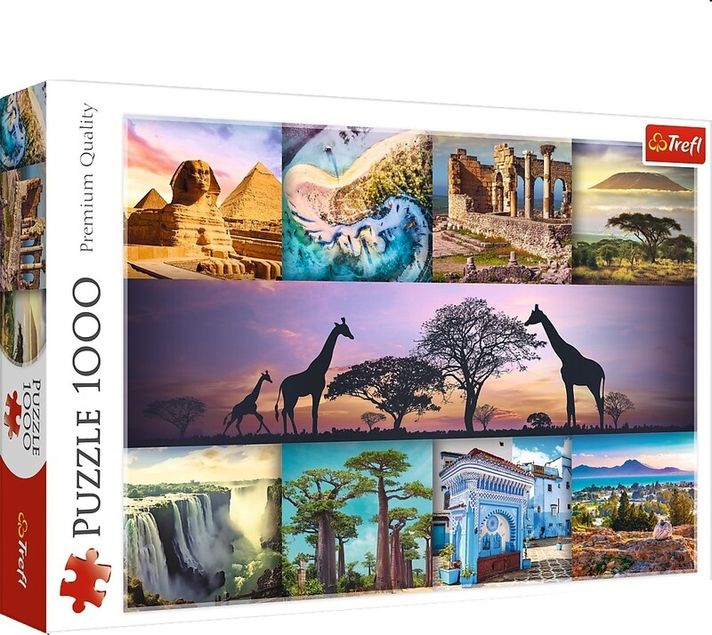 TREFL - Puzzle 1000 - Kollázs - Afrika