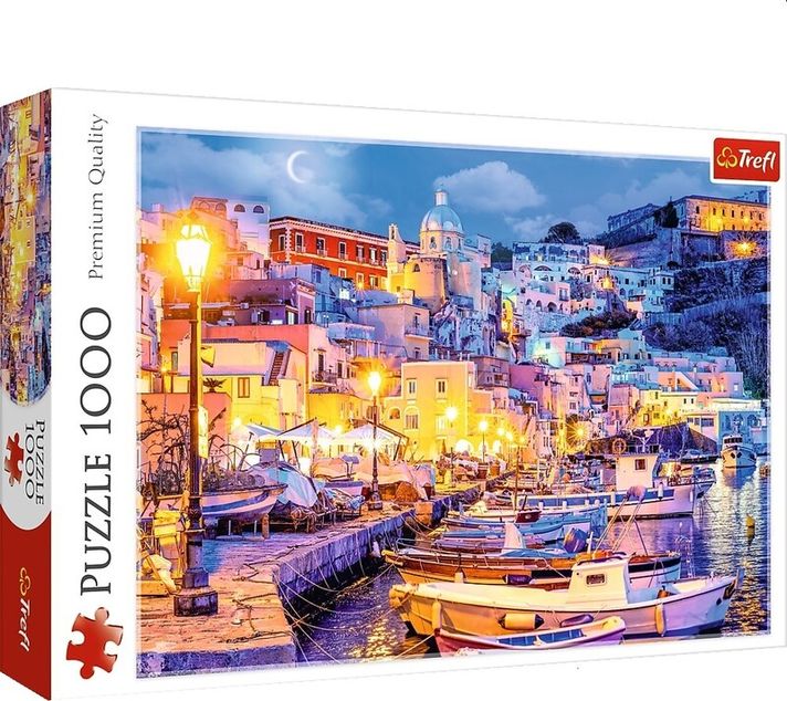 TREFL - Puzzle 1000 - Procida sziget éjjel, Olaszország