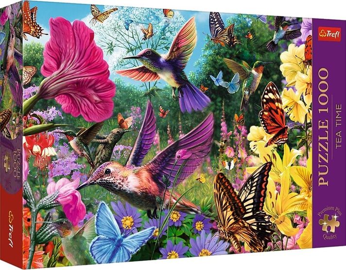 TREFL - Puzzle 1000 Premium Plus - Tea Time: Hummingbird Garden