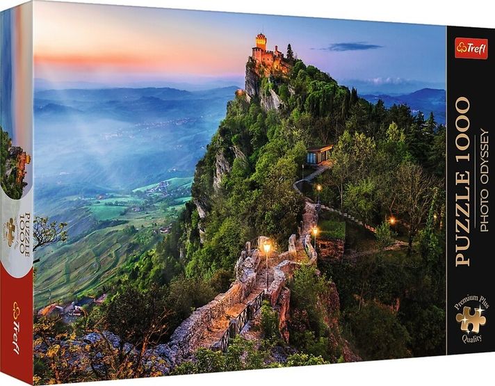 TREFL - Puzzle 1000 Premium Plus – Photo Odyssey: Cesta Tower, San Marino