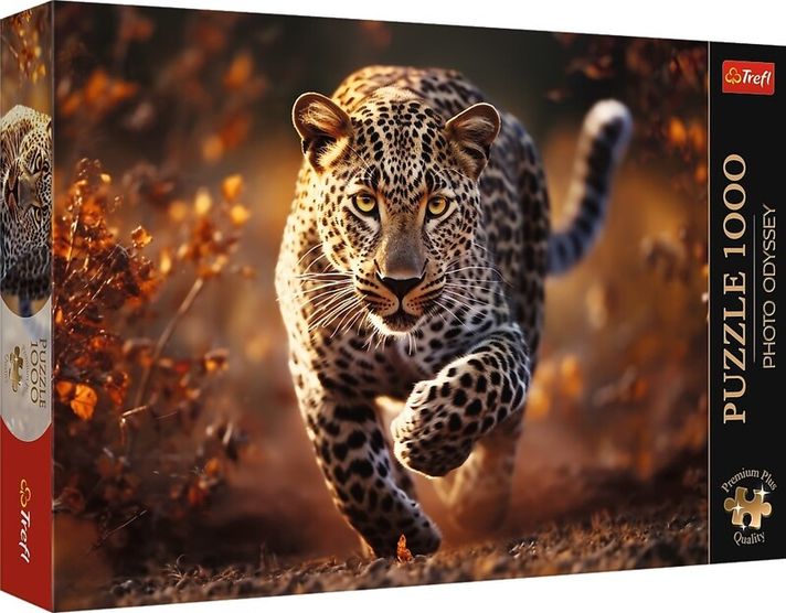 TREFL - Puzzle 1000 Premium Plus – Photo Odyssey: Vad leopárd