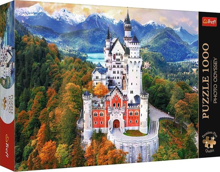 TREFL - Puzzle 1000 Premium Plus – Photo Odyssey: Neuschwanstein kastély, Németország