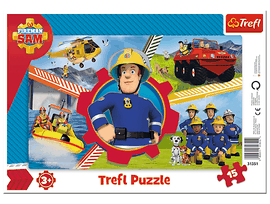 TREFL - puzzle 15 darabos tűzoltó Sam