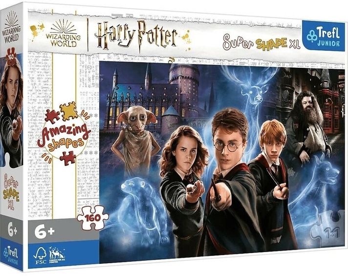 TREFL - Puzzle 160 XL Super Shape – Harry Potter varázslatos világa / Warner Harry Potter és a Hal