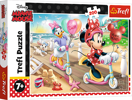 TREFL - Hit Puzzle 200 Minnie a strandon / Disney Minnie