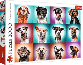 TREFL - Puzzle 2000 - Vicces kutyaportrék II