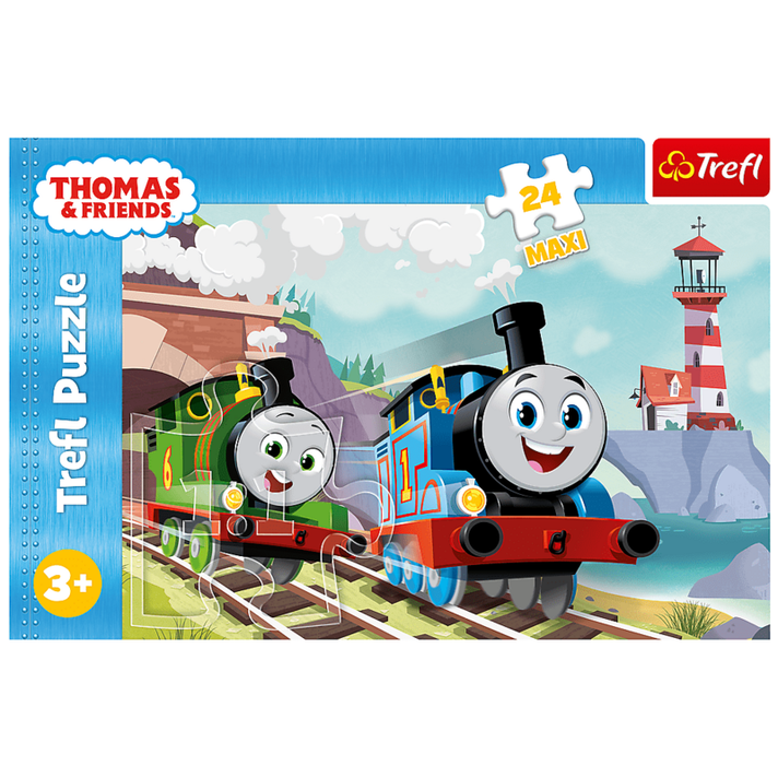 TREFL -  Puzzle 24 Maxi - Tom és Percy a síneken / Thomas és barátai