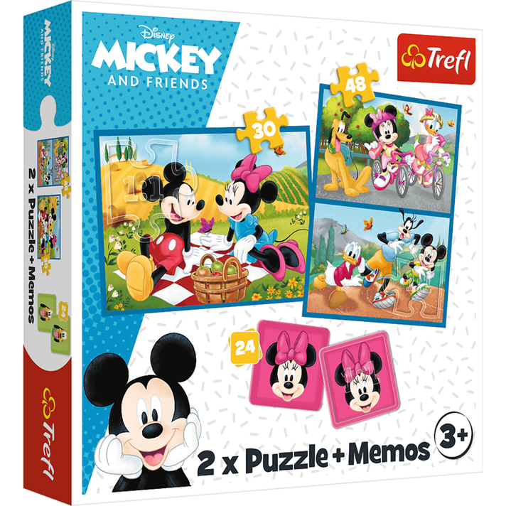TREFL - Puzzle 2 az 1-ben + pexeso - Ismerje meg a Disney hőseit / Disney Multiproperty