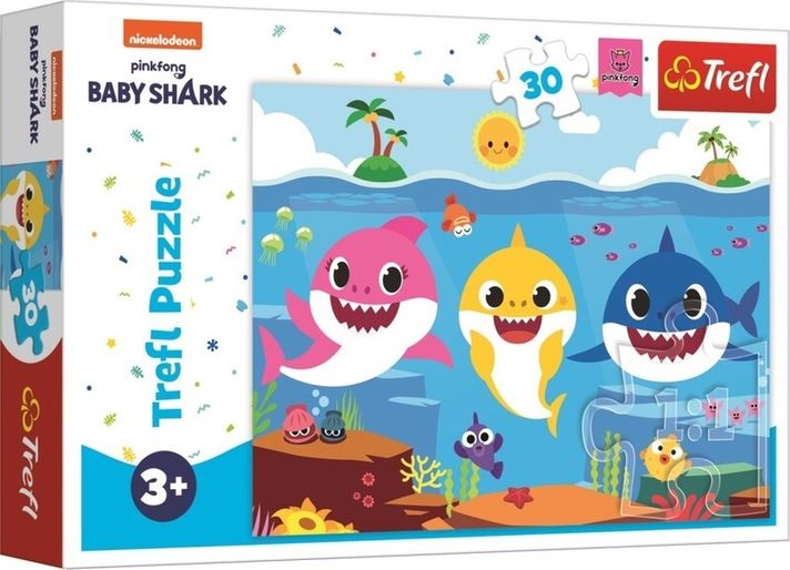 TREFL - Puzzle 30 – A cápák víz alatti világa / Viacom Baby Shark