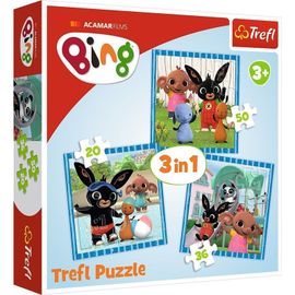 TREFL - Hit a puzzle 3in1 Bing Fun barátaival