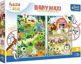 TREFL - Baba puzzle MAXI 2x10 - Gyerekek és Medve