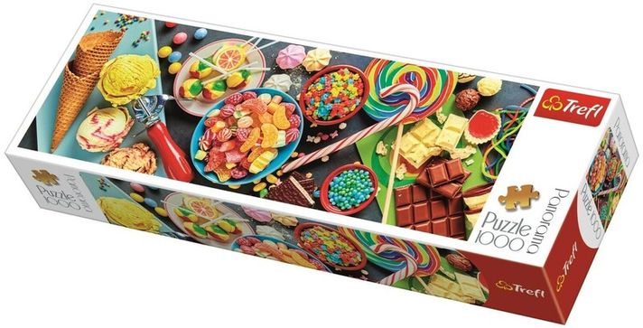 TREFL - puzzle Panoráma az édes finomságokról 1000