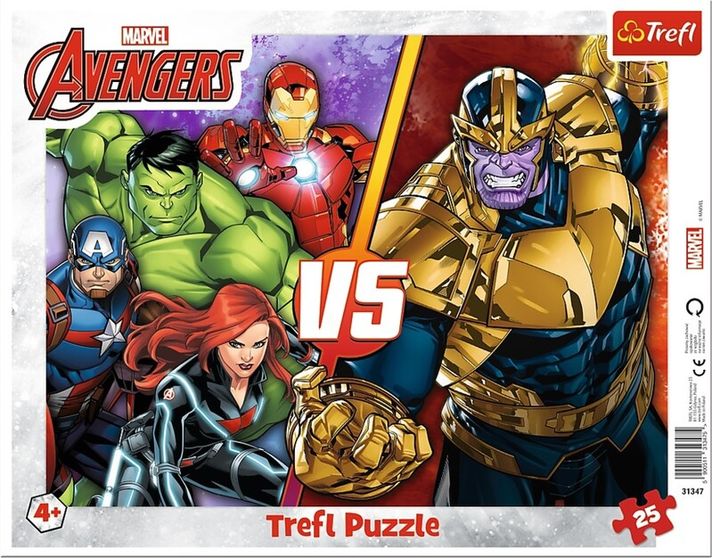 TREFL - Jigsaw Puzzle 25 – A Bosszúállók legyőzhetetlen csapata / Disney Marvel The Avengers