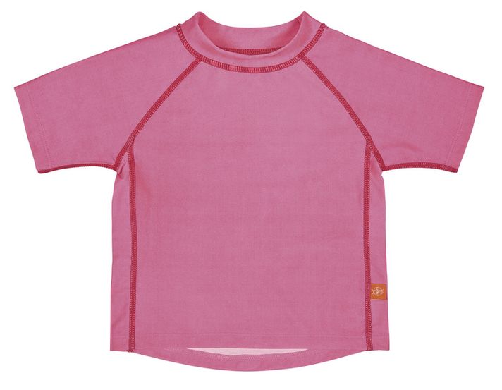 LÄSSIG - Rashguard rövid ujjú lány póló - világos rózsaszín XL