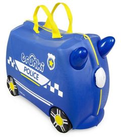 TRUNKI - Utazási bőrönd futóbicikli Police car 3r+