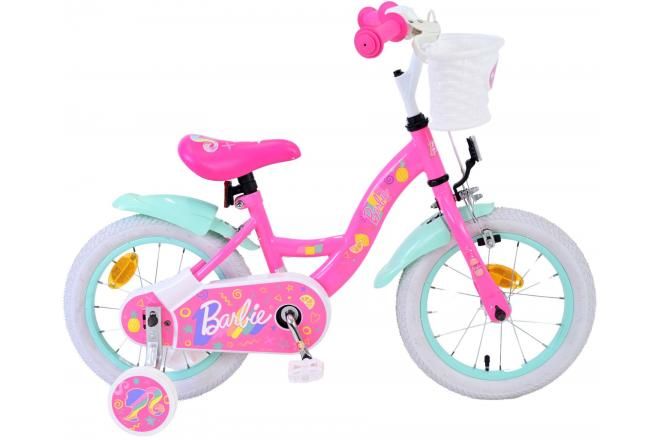 VOLARE - Barbie gyerekkerékpár - Lányoknak - 14 hüvelykes - Rózsaszín