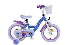 VOLARE - Gyermek kerékpár Disney Frozen 2 - lányok - 14 hüvelyk - kék/lila