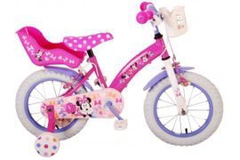 VOLARE - Gyermek kerékpár Disney Minnie - Lányok - 14 hüvelyk - Rózsaszín