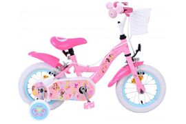 VOLARE - Gyermek kerékpár Disney Princess - lányok - 12 hüvelyk - Rózsaszín