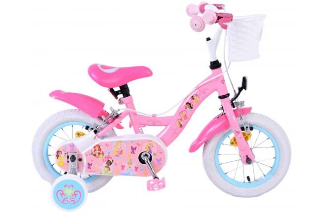 VOLARE - Gyermek kerékpár Disney Princess - lányok - 12 hüvelyk - Rózsaszín