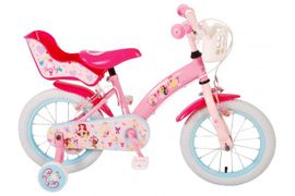 VOLARE - Gyermek kerékpár Disney Princess - lányoknak - 14 hüvelyk - rózsaszín