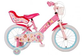 VOLARE - Gyermek kerékpár Disney Princess - Lányok - 16 hüvelyk - Rózsaszín