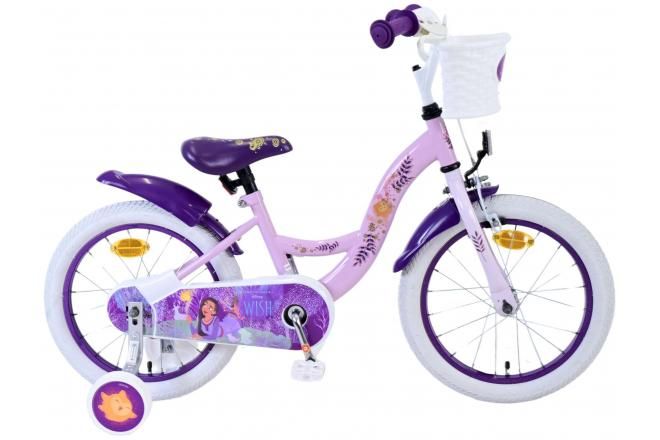 VOLARE - Disney Wish gyerekkerékpár - lányok - 14 hüvelykes - lila