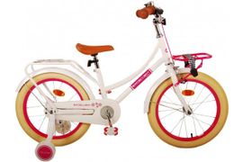 VOLARE - Gyermek kerékpár Excellent - lányok - 18 colos - fehér - 95% összeszerelve