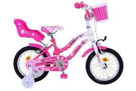 VOLARE - Gyermek kerékpár Lovely - Lányok - 14 hüvelyk - Rózsaszín Fehér