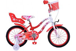 VOLARE - Gyermek kerékpár Lovely - Lányok - 16 hüvelyk - Piros Fehér
