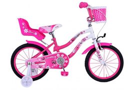 VOLARE - Gyermek kerékpár Lovely - Lányok - 16 hüvelyk - Rózsaszín Fehér