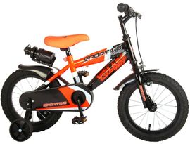 VOLARE - Gyermek kerékpár fiúknak Sportivo Neon Orange Black 14" - 95%