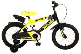 VOLARE - Gyermek kerékpár fiúknak Sportivo Neon Yellow Black 16" - 95%