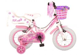 VOLARE - gyermek kerékpár Rose - lányok - 12 "- rózsaszín - 2 kézifék
