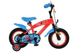 VOLARE - Gyermek kerékpár - Spider-Man - Fiúk - 12 hüvelyk - Kék/Vörös