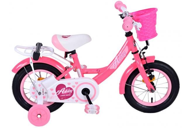 VOLARE - Gyermek kerékpár Volare Ashley - lányok - 12" - Piros/Rózsaszín