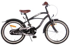 VOLARE - Volare Black Cruiser Kids Bike - Fiúk - 18 hüvelykes - Fekete - 95%-ban összeszerelve