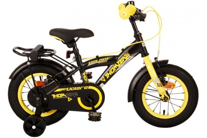 VOLARE - Gyermek kerékpár Volare Thombike - fiú - 12" - fekete sárga - két kézifék