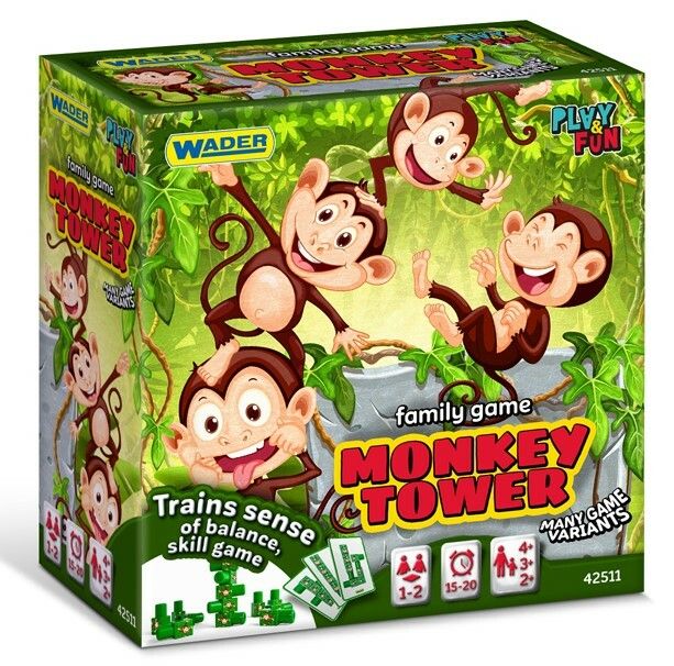 WADER - Monkey Tower - családi játék