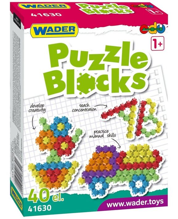 WADER - puzzle kockák 40 db