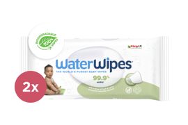 WATERWIPES - 2x Műanyagmentes Soapberry nedves törlőkendő 60 db ( 120 db )
