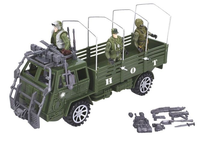 WIKY - Autó katonai készlet 31 cm