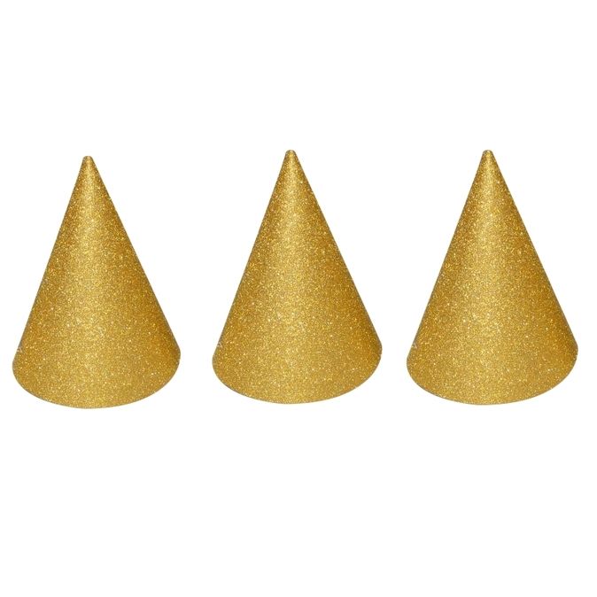 WIKY - Parti kalapok arany színben 6db