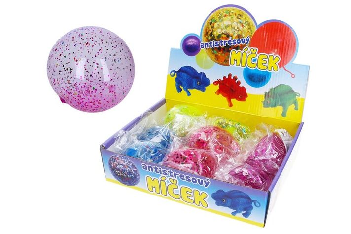 WIKY - Stresszoldó labda csillámokkal, Mix termékek