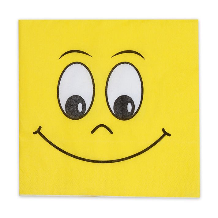 WIMEX - Törlőkendő 3 rétegű 33 x 33 cm Smiling Face /20 db/